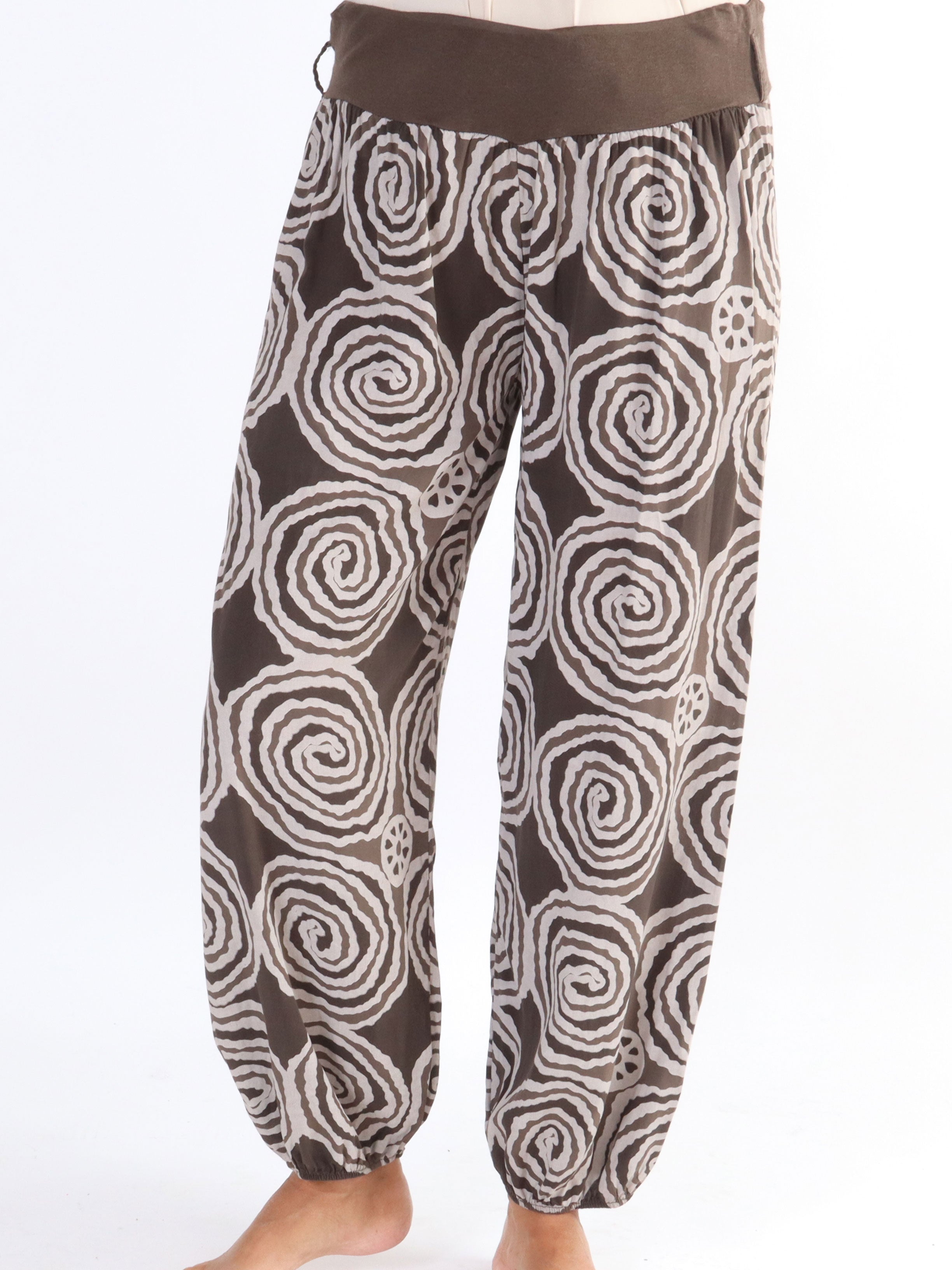 Ninell - Mönstrade haremsbyxor i viskos